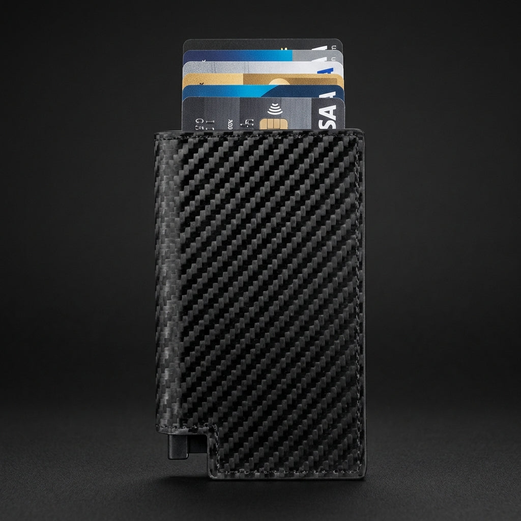 Carbon Fiber Wallet Front View