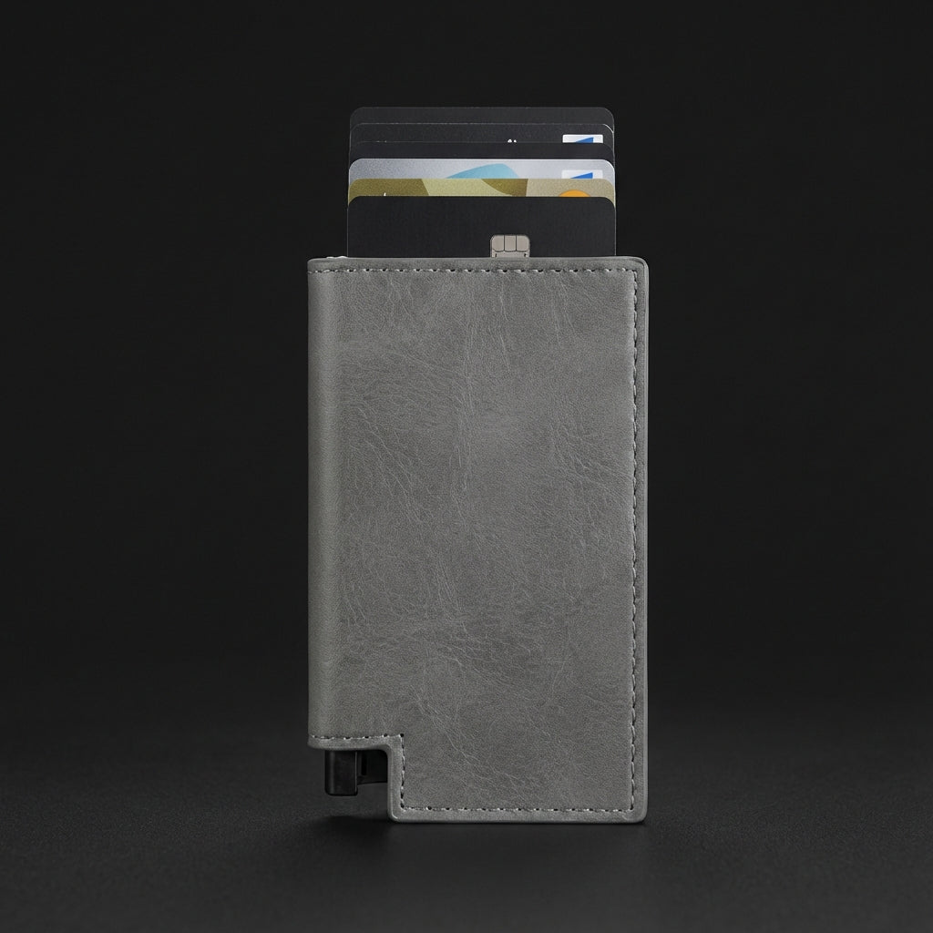 Grey Wallet Front View