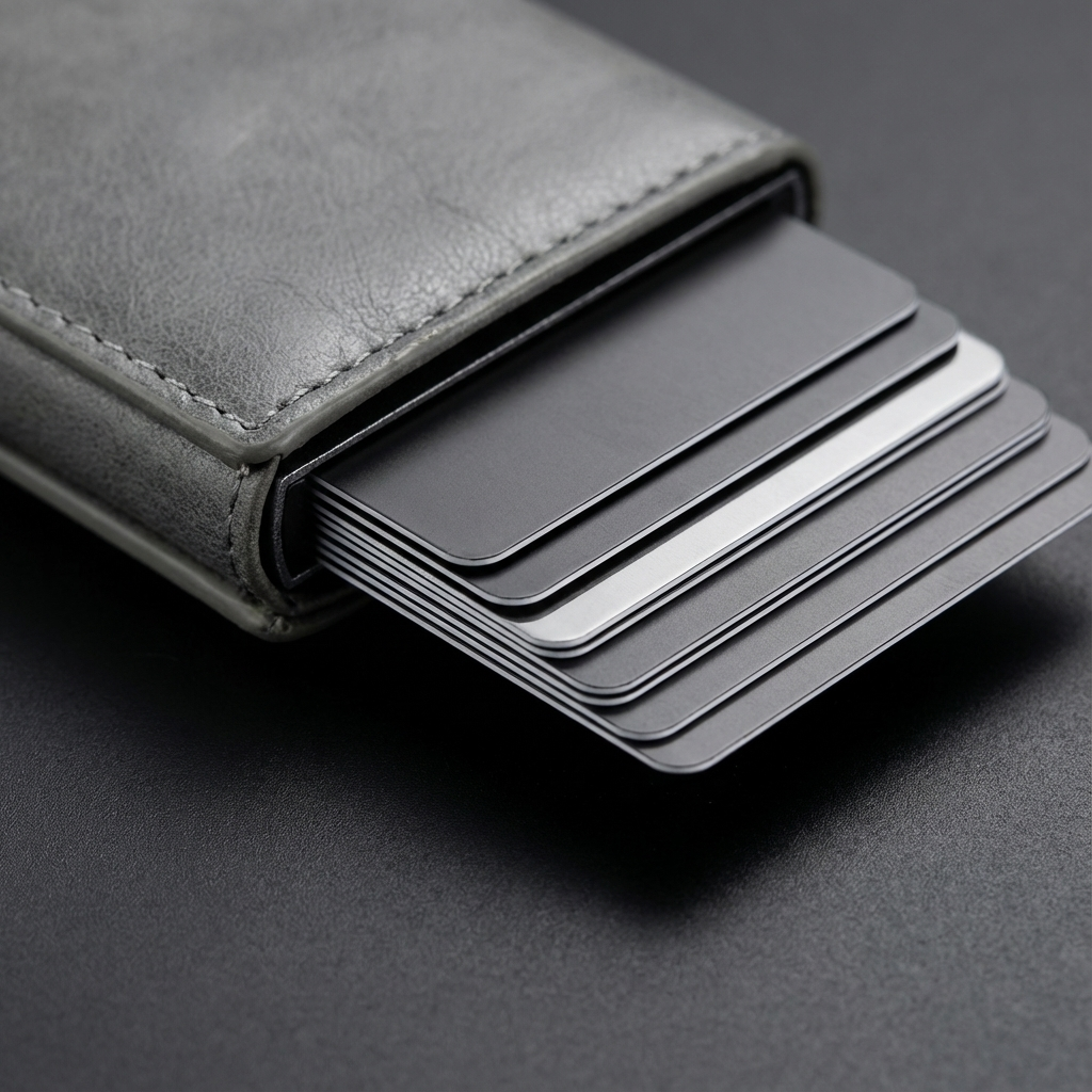 Grey Wallet Close Up